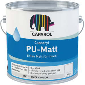 Caparol Pu-Matt for Wood & Metal Interior (Waterbased) Low Sheen Eggshell Finish